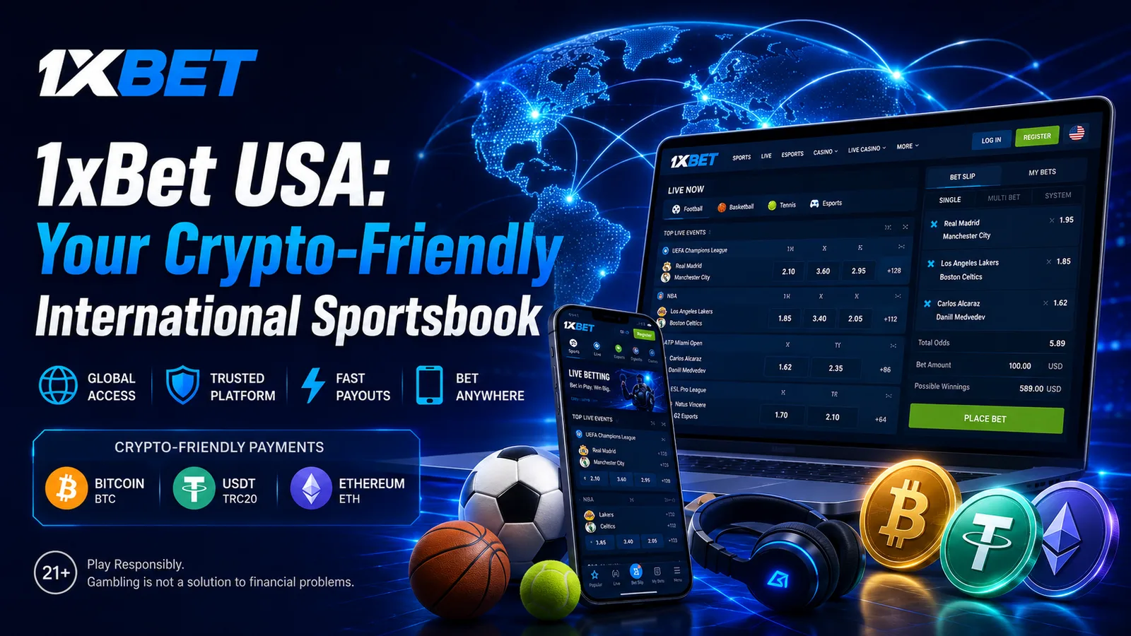 1xBet — 1xBet USA: Your Crypto-Friendly International Sportsbook