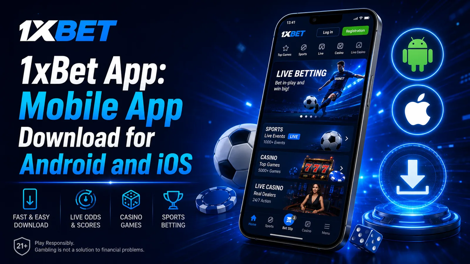 1xBet — 1xBet App: Mobile App Download for Android and iOS
